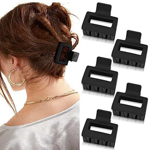 ATODEN Square Matte Hair Claws for Women Girls - 5Pcs