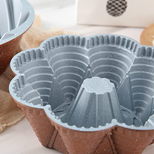 everous 8'' Bundt Cake Pan Nonstick, Pound Cake Pan, Cake Molds for Baking