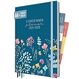 MONATLICHE REFLEXIONSSEITEN - Am Ende jeden Monats: eine Doppelseite zur Selbstevaluation & Zielsetzung, inkl. Habit-Tracker zum Antrainieren neuer Gewohnheiten und Routinen, Platz für Brainstorming, Notizen und Ideen für den Unterricht.