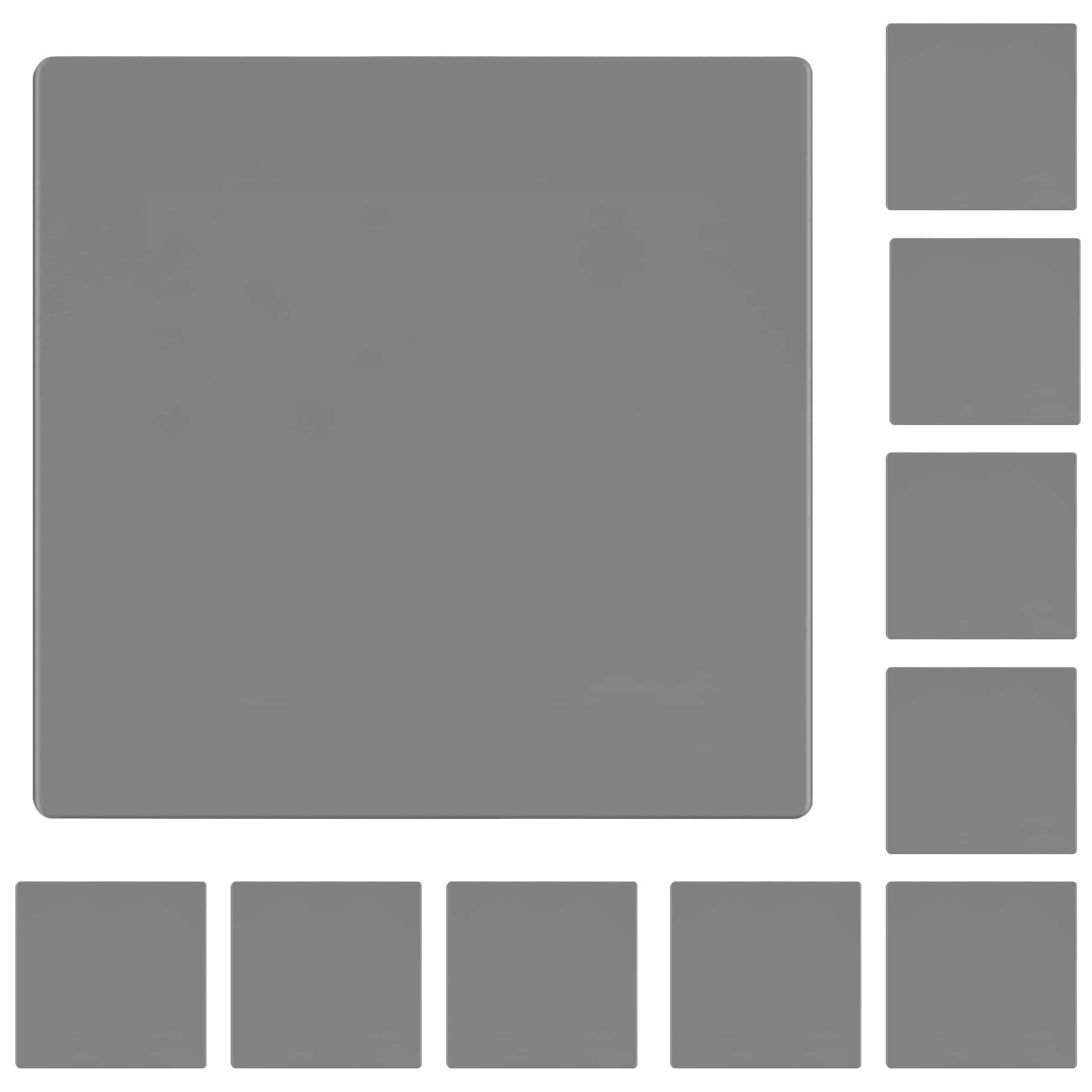 Placa de pared en blanco sin tornillos gris mate LIDER
