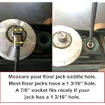 Floor Jack Saddle, 4 Inch, 1-3/16 Stem - Image 5