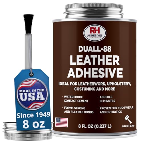 Duall-88 Leather Glue 8 oz - Leather Cement for Upholstery & Repair