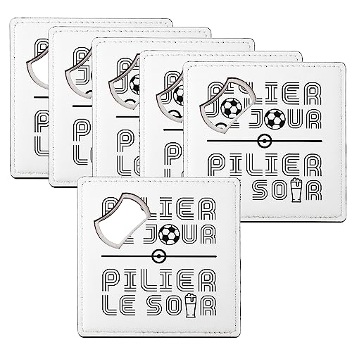 Sous verre décapsuleur évite les taches de table pour apéro foot