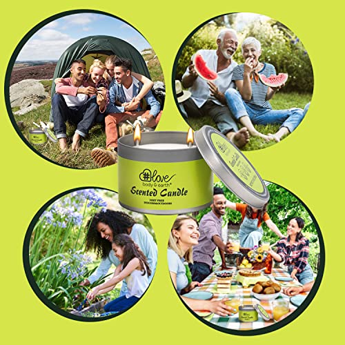 Citronella Candles Outdoor Indoor, Candles Set Of 2×7Oz Aromatherapy Soy Wax Candle With Citronella Long Lasting Jar Scented Candles Set For Home Garden #TOP4