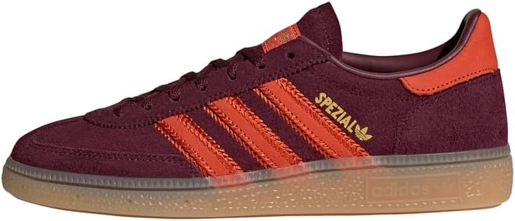 adidas Womens Handball Spezial Lace Up Sneakers Shoes Casual - Red