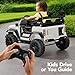 Best Choice Products Kids 24V 2-Seater Electric Ride On Car Truck w/ 132lb Weight Capacity, Parent Control, Bluetooth, LED Lights - White