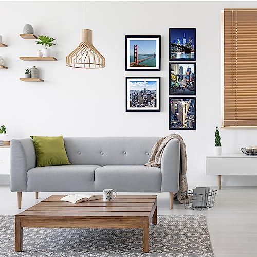 Heytuya 12X12 Inch Picture Frame Black For Wall Hanging, Poster Frame Display 10X10 Inch With Mat Or 12X12 Without Mat, Square Wall Gallery Photo Frame With Shatter Resistant Plexiglas thumb #4