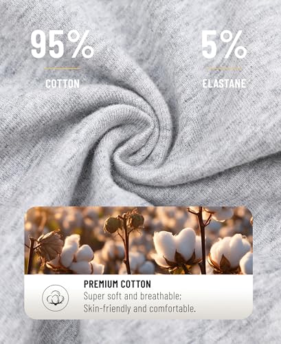 FINETOO Womens Underwear Cotton Hipster Sexy Panties Full Coverage Briefs Stretch Bikinis Comfortable Cheeky 6 Pack4