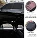 Upgrade Stretchable&Breathable SUV Car Window Shade - Oversize Double Mesh for Heat Shading and Bug&UV Protection - Car Must Have Privacy Shades for Cars,Truck,SUV When Camping (Front window/2pcs)
