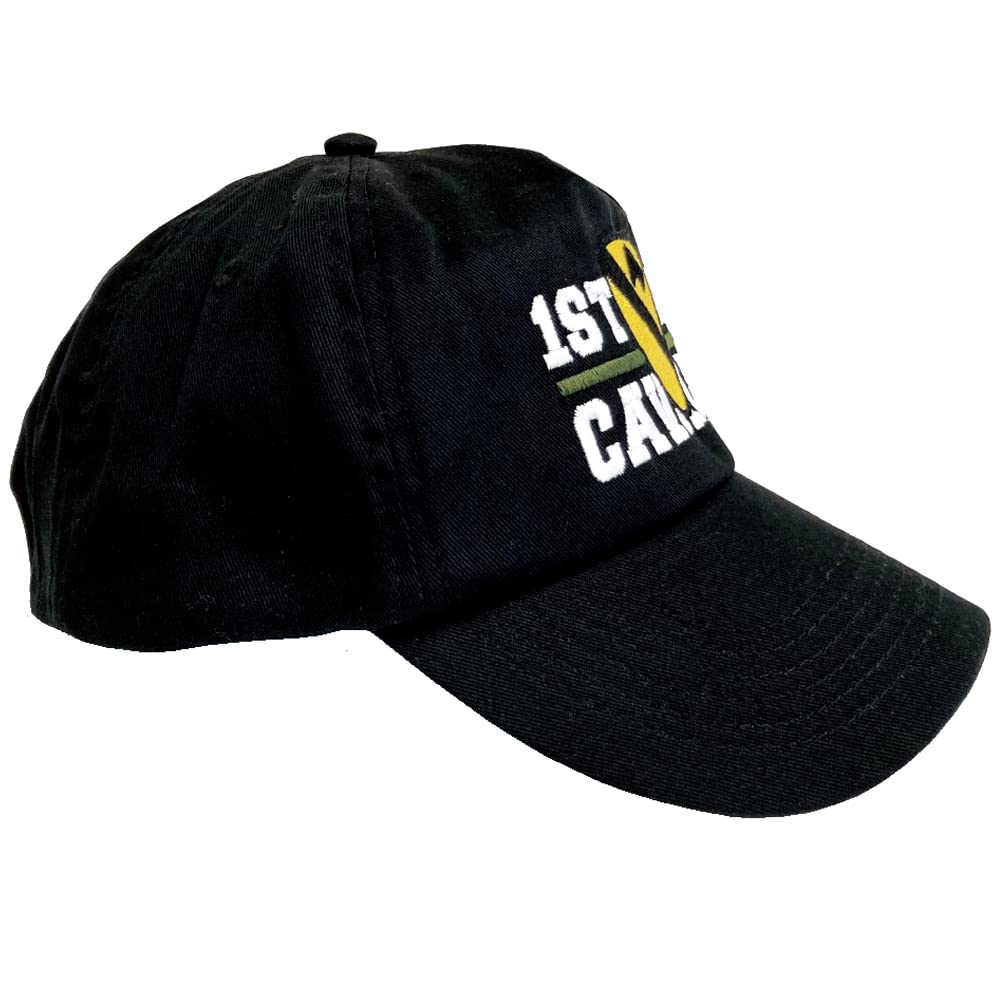 The Wooden Model Company Ltd Men's Black Us Army 1St Air Cavalry Adjustable Baseball Cap.
