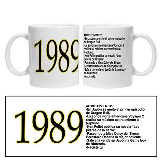 L'Informal Tazas acontecimientos años cumpleaños Eventos (1989)