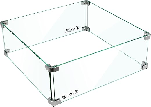 Best round wind guard for fire table legacy heating glass