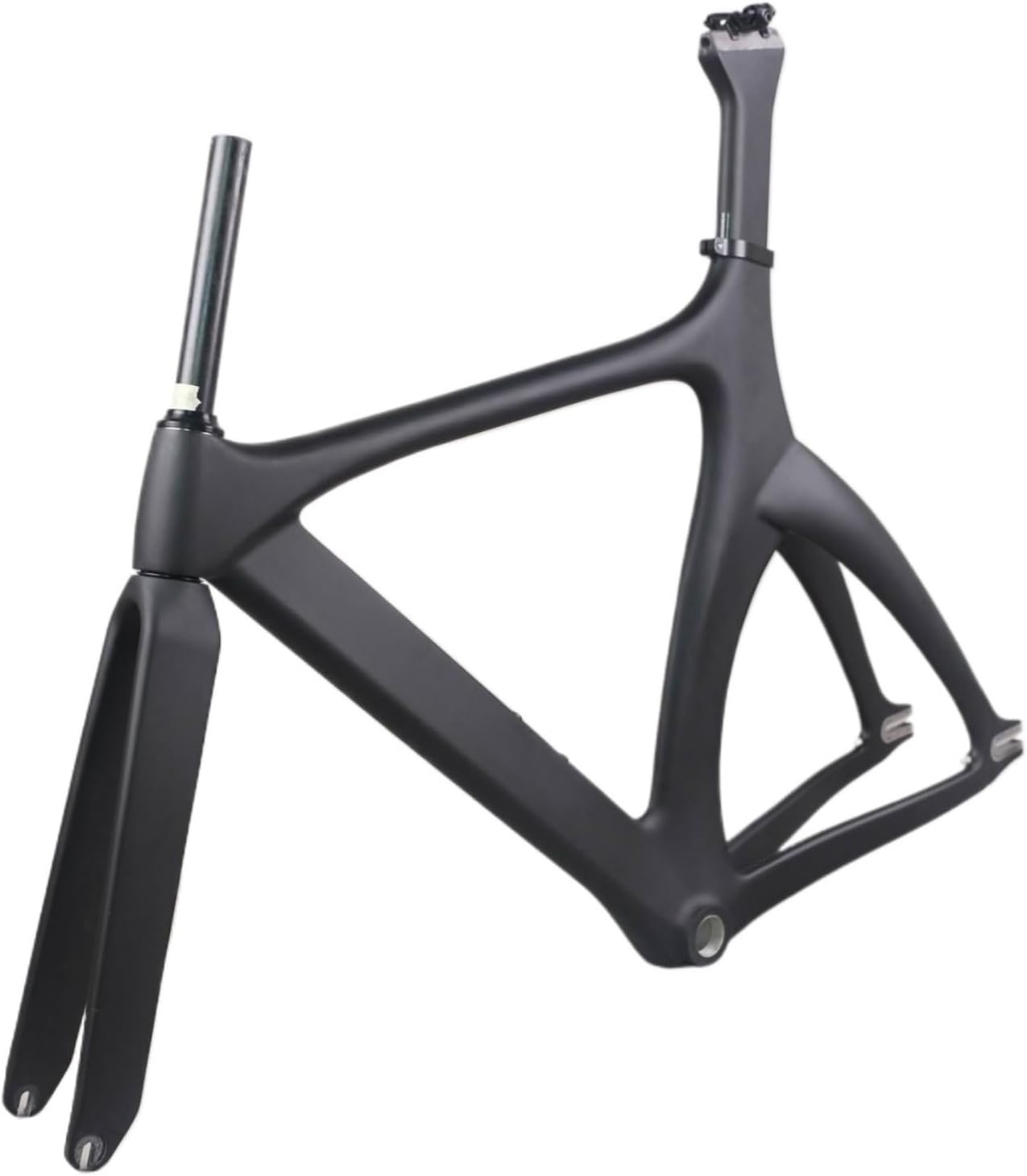 Full Carbon Fixed Gear Gravel Road Bike Frameset, with Fork and Seat Post Carbon Bicycle Frame