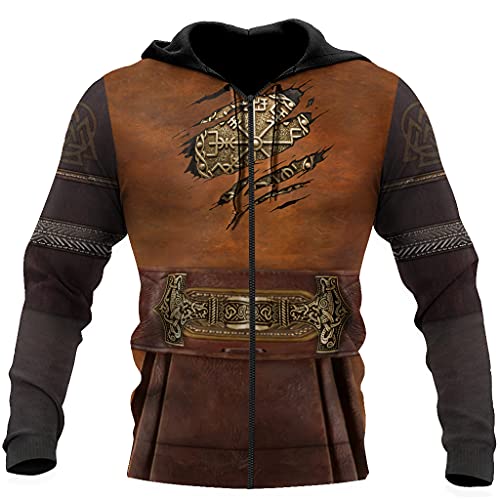 Sweat-shirt de la boussole de Viking et armure Templier 3D