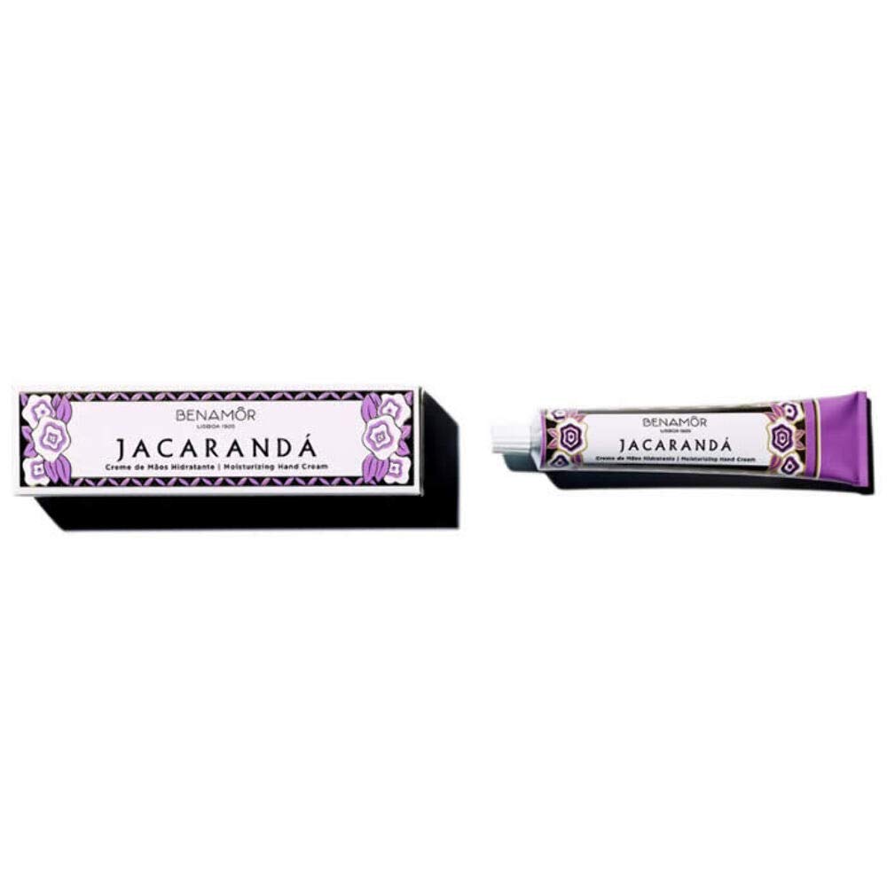 Benamor Jacaranda Moisturizing Hand Cream | Hydrating Hand Moisturiser with Aloe Vera, Shea Butter & Argan Oil | Softening, Calming & Fast-Absorbing | Vegan, Paraben Free – 50ml