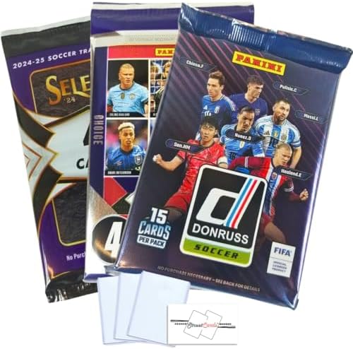 3 Pack/Box LOT of 2024-25 Panini Donruss/Prizm/Select Soccer Blas...