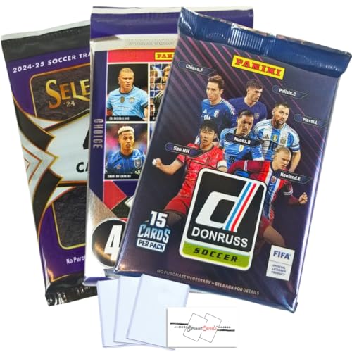 3 Pack/Box LOT of 2024-25 Panini Donruss/Prizm/Select Soccer Blas...