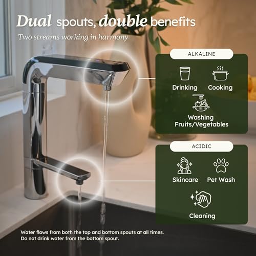IVYEL PL-MAX Alkaline Water Machine - Korea-Made Smart Faucet Water Ionizer, pH 3.5-10.0 Alkaline/Acidic/Hydrogen Water, DARC Self-Cleaning, 5-Year Warranty thumbnail 6