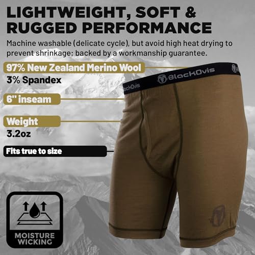 Venture Merino Boxer Brief - Reg - Kodiak - L3