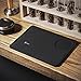 Yolococa Coffee Tamper Mat Food Grade Silicone Rubber Espresso Mat 8 Inch X 6 Inch Black