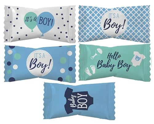 Baby Boy Butter Mints With Multi color Wrap (50 pieces)