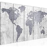 Bilder Weltkarte Wandbild 150 x 60 cm Vlies - Leinwand Bild XXL Format Wandbilder Wohnung Deko Kunstdrucke - MADE IN GERMANY - Fertig zum Aufhängen 104356c