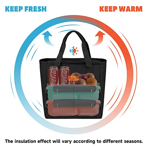 Fithome Small Insulated Lunch Bags For Women, Leakproof Lunch Box For Women And Men, Reusable Thermal Lunch Tote Cooler, Adults Fashion Lunch Bags For Work/Picnic/Travel #TOP1