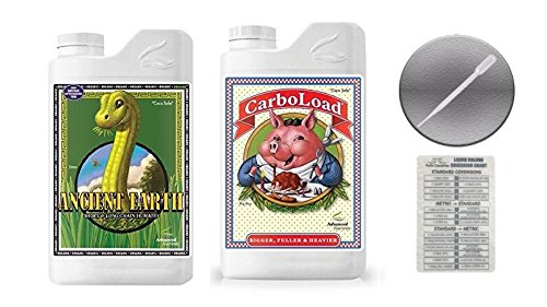 Advanced Nutrients Ancient Earth & Carboload Bundle Pack with Conversion Chart and 3ml Pipette-1 Liter