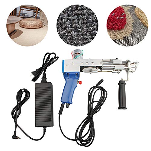 TWSOUL Tufting Gun, Electric Carpet Tufting Gun, Carpet Weaving Flocking Machine, Rug Tufting Gun with 5-40 Stitches/Sec (Adjustable) 100V-240V (Loop Pile) - Thumbnail 7