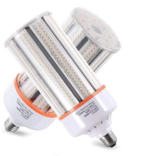 100W Led Corn Light Bulb,E39/E40 Mogul Base,13500 Lm,5000K Daylight,110 To 277 V,Cfl Hid 320W Metal Halide Replacement For Large-Area Lighting Shopping Mall,High Gym,Street,Warehouse,Factories(2-Pack) #TOP4