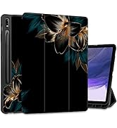 MEEgoodo Case for Samsung Galaxy Tab S8 Plus 2022/S7 FE 2021/S7 Plus 2020 12.4 inch Cover with S ...
