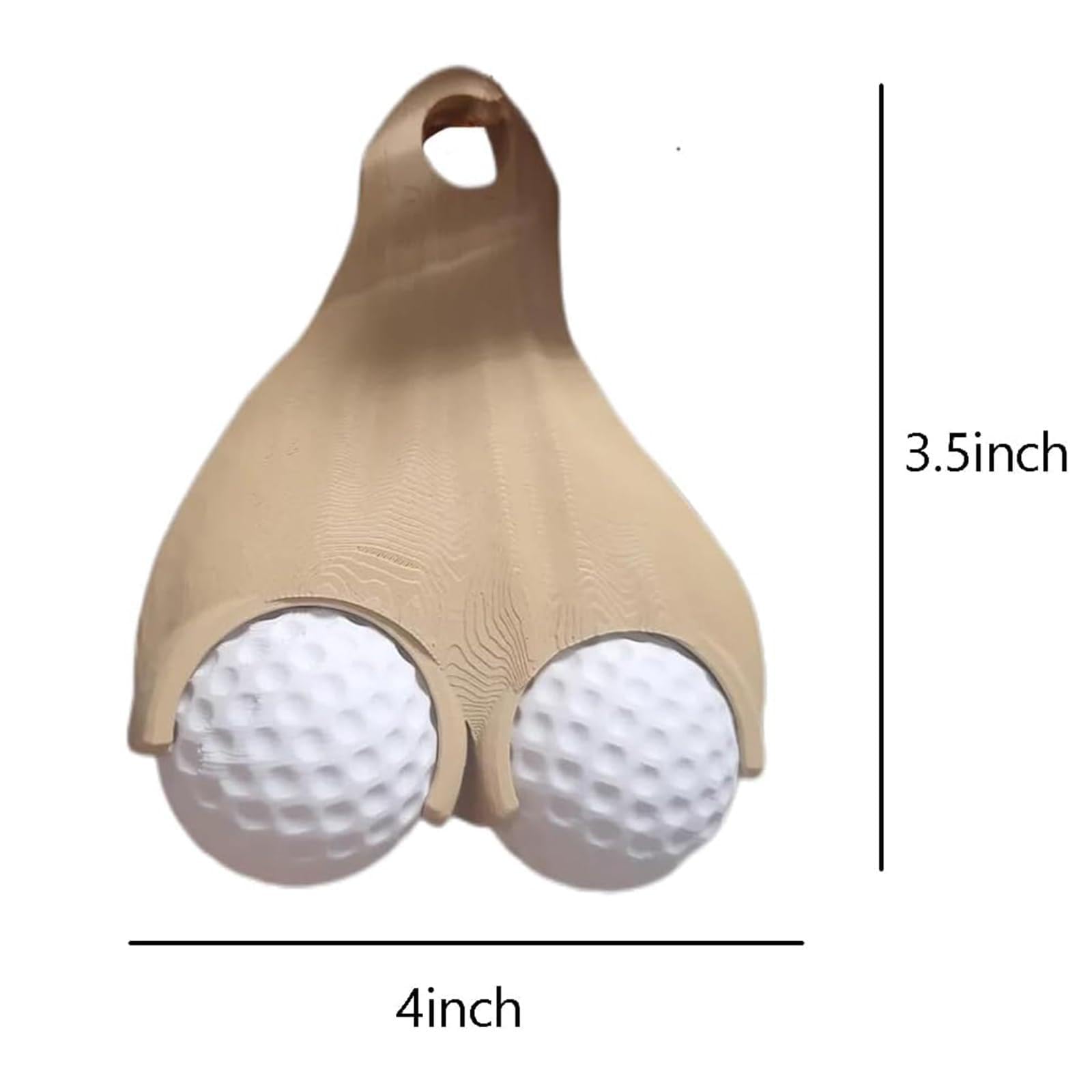 Balle de Golf Testicule Sac Holder Balle de Golf Testicule Holder Creative Golf Stand(Taille Unique/Kaki)