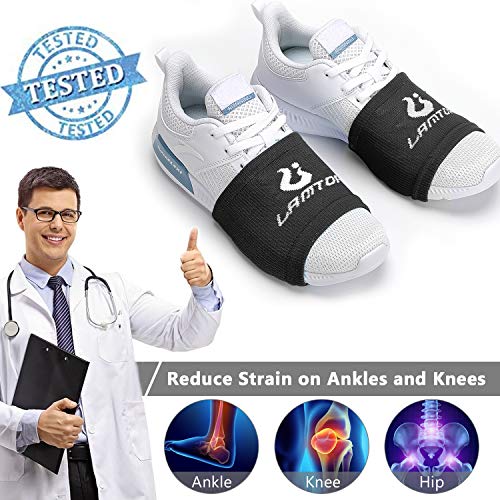 Lamantop 4 Pairs Dance Socks Shoe Socks On Smooth Floors Over Sneakers,Smooth Pivots And Turns To Dance On Wood Floors Protect Knees thumb #3