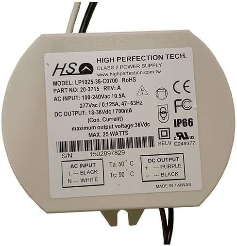 LP1025-36-C0700-700ma constant current 25w power supply