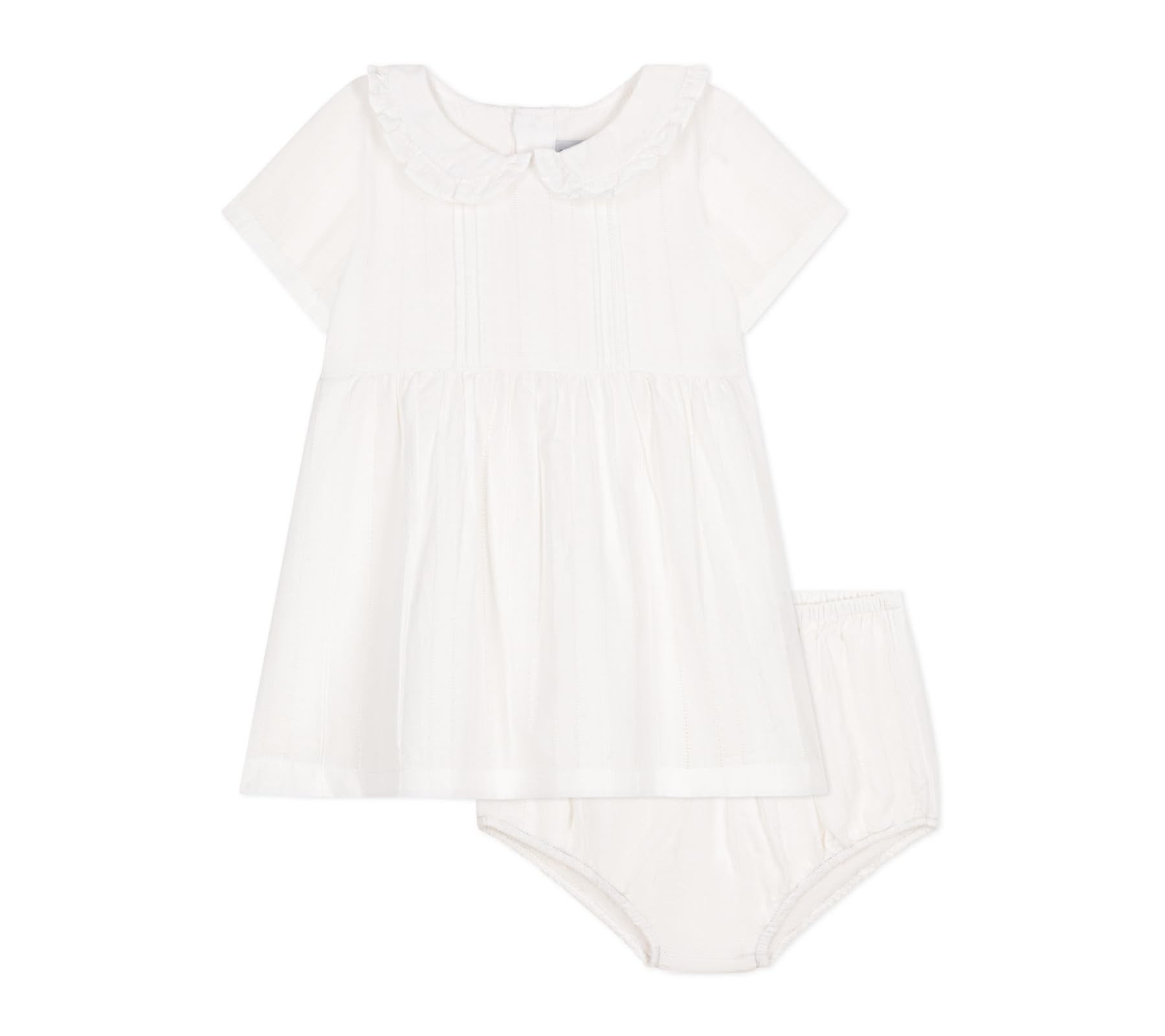 Petit Bateau A0cll Robe Manches Courtes et Bloomer Bébé Fille (Lot de 1)