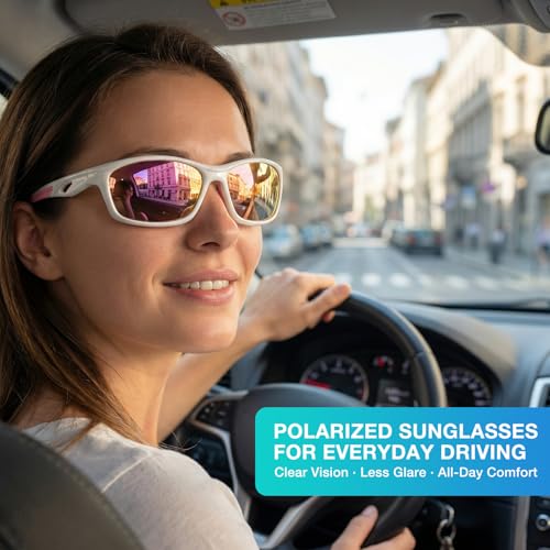 Image of RIVBOS Polarized Sports Sunglasses Driving Sun Glasses Shades for Men Women Tr90 Frame for Cycling Fishing Running RB831