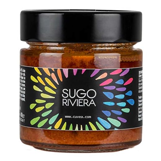 Sugo Riviera Cuvea - 180 g - Sugo pronto artigianale ideale leggermente piccante ideale per condire la pasta e prepare una spaghettata ligure - 100% Made in Liguria