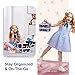 Joligrace Makeup Case for Girls Cosmetic Train Case Makeup Storage Box Jewelry Organizer Hair Accessories Lockable with Trays & Mirror Kids Gift Unicorn