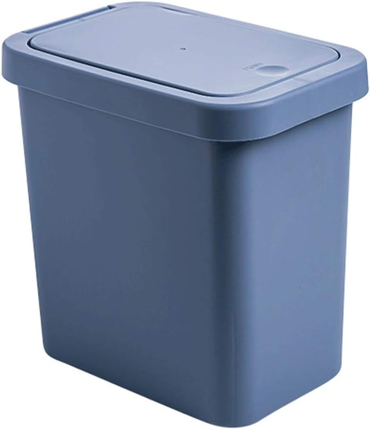 Outdoor Trash Cans Bins Slim Shape with Spring Lid Sorting Trash Can,Wastebasket,PP,Multi-Color,Blocking Odor,Waterproof,for Kitchen,Toilet,Bathroom,Hotel