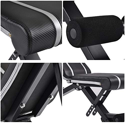 Merax Utility Weight Bench Adjustable Workout Bench for Weight Training, Full Body Workout