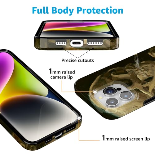 Coque iPhone 15 Pro Max Van Gogh Casely squelette compatible MagSafe