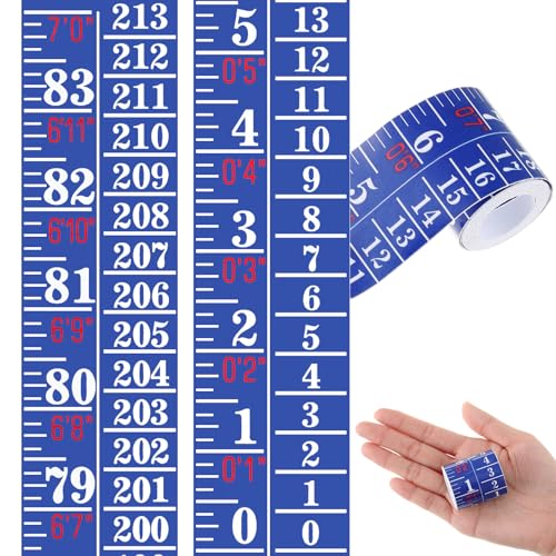 Tatuo 1 Pc Height Growth Chart for Wall Ruler Tape Adhesive for Home,Blue