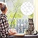 JUMXSRLE Cat Netting Balcony, Wire-Reinforced Cat Net, Bite and Tear-Resistant, UV and Weather-Resistant, Balcony Cat Anti-Fall Netting for Pets, Cat Protection Net for Windows Patio Balcony - 2x3m