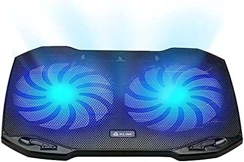 KLIM Pro - The Laptop Cooler for Professionals - Laptop PC Support - Easy to Carry - 10 to 15,6 - Extra USB port - New 2022 Version - Black
