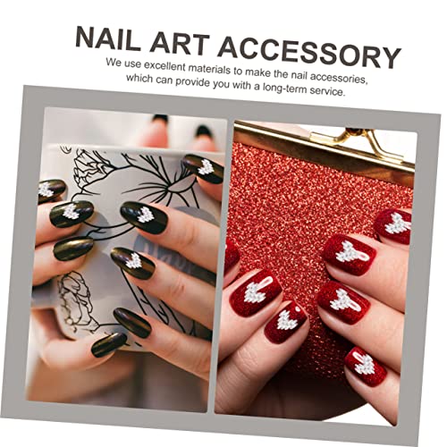 FRCOLOR 4Pcs Acessórios Para Unhas Ferramentas Ornamentos Presentes Enfeites Adesivos Caseiros Encan