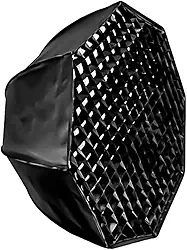 SOU FOTO Softbox Octagonal 150cm Bowens com Grid e Dupla Tela Difusora SBB-150G2 para Estúdio Fotográfico