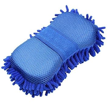PRIKNIK Wash and Dry 2-in-1 Multipurpose Microfibre High Permance Cleaning Sponge Home Kitchen Car Bike Vehicle Washing Cleaning Shining 1 Pc- Compatible with Toyota Etios