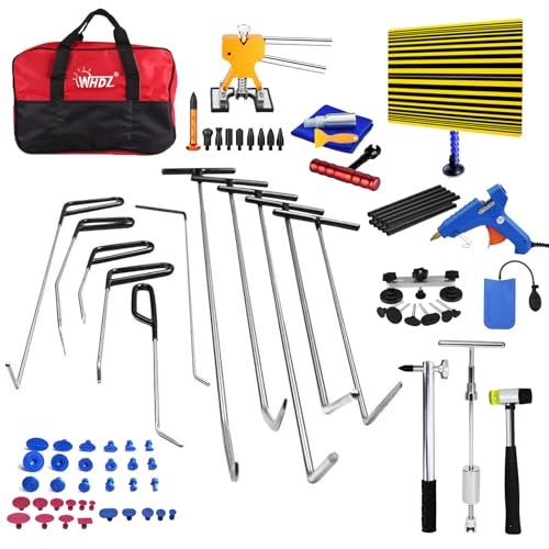 WHDZ 車 デントリペア 引っ張り工具 押し出し 車凹み修理工具 凹み直し デントリペアツールセット 板金道具 凹み直す T型デントリペア工具 引き抜き工具 DIY修復工具 11セット
