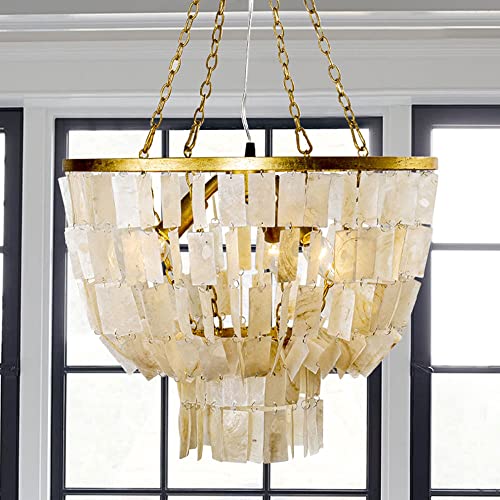 Lustre en nacre rétro chic pour sublimer votre salle à manger