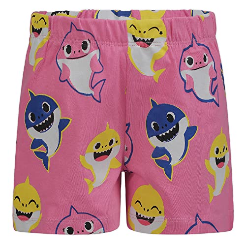 Nickelodeon Baby Shark Girls’ T-Shirt And Short Set For Infant, Toddler And Little Kids – Pink/Grey #TOP5